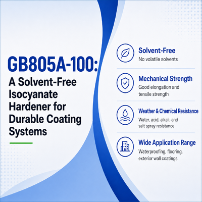 GB805A-100: टिकाऊ कोटिंग सिस्टम के लिए एक सॉल्वेंट-मुक्त आइसोसाइनेट हार्डनर